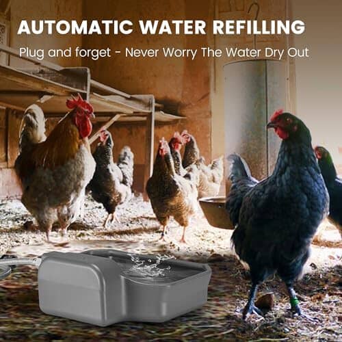 1 Gallon Dog Water Bowl for Outdoor