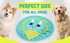 18” Dragon Dog Sniffing Mat  Easy to Clean Fleece Snuffle Mat for Dogs