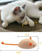 18-Pack Plush Catnip-Filled Mice Toys for Indoor Cats