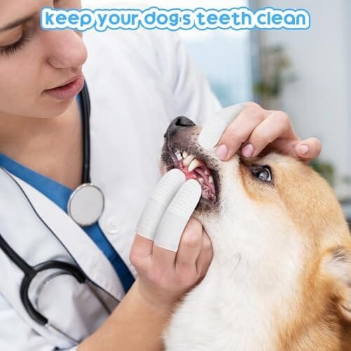 20Pcs Dog Toothbrush Soft Fabric Dog Finger Toothbrush
