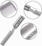 2Pcs Razor Comb for Dogs Cats with Extra Blades Double Sides