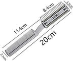 2Pcs Razor Comb for Dogs Cats with Extra Blades Double Sides
