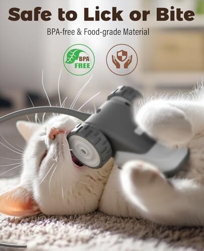 3-in-1 Interactive Cat Toy - 2-Speed Automatic Moving Mouse Cat Toys