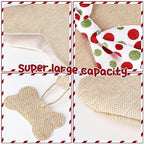 3 Pcs Christmas Pet Dog Stockings