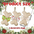 3 Pcs Christmas Pet Dog Stockings