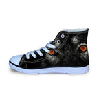 3D Wolf Printed Women Canvas Lace Up Shoes Dog Design Footwear Pet Clever 6 