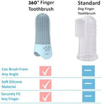 4Pcs 360° Pet Finger Toothbrush