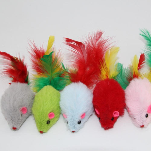 5pcs Cats Mice Toys