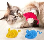 6 Woolen Yarn Crochet Mouse Catnip Toys for Indoor Cats
