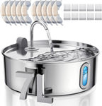 7L/236oz Stainless Steel Dog Water Bowl Dispenser