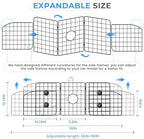 Adjustable Heavy-Duty Wire Mesh Pet Barrier for Car