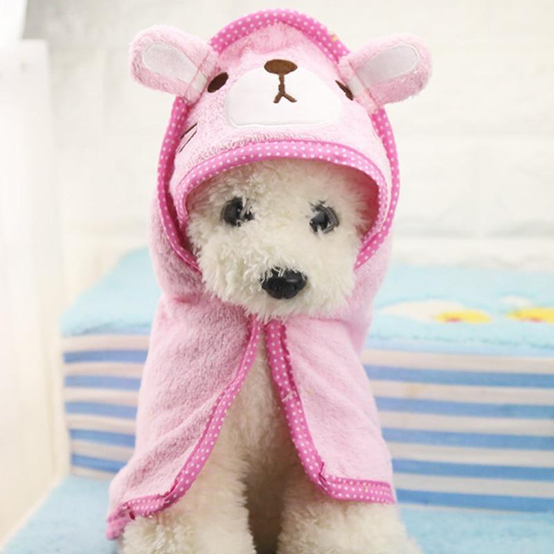 Adorable Colorful Pet Bathrobe Towels Pet Clever 