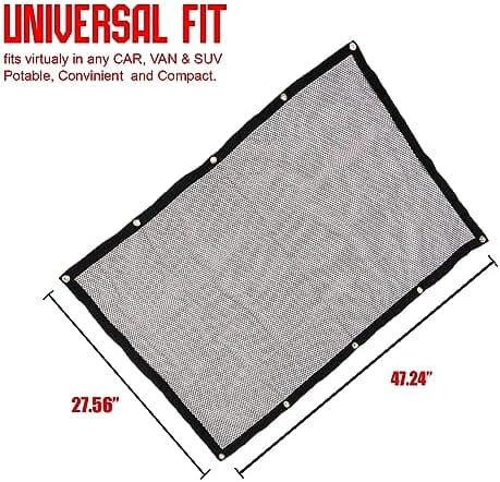 Back Seat Car Pet Mesh Net Cage Barrier (Medium)