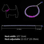Bling Rhinestone Dog Collar Necklace Dog Leads & Collars Pet Clever 