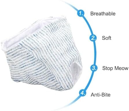 Breathable Cat Mouth Guard Anti Bite Anti Meow Cat Grooming Muzzle