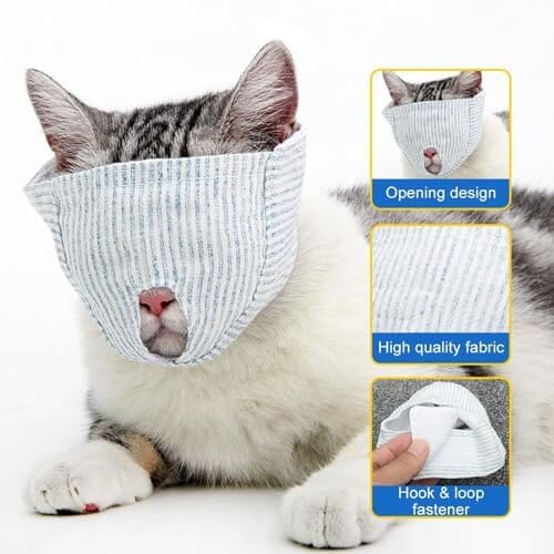 Breathable Cat Mouth Guard Anti Bite Anti Meow Cat Grooming Muzzle