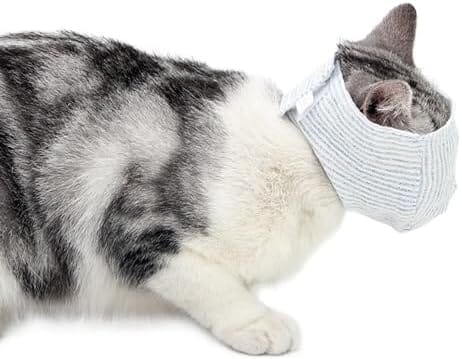 Breathable Cat Mouth Guard Anti Bite Anti Meow Cat Grooming Muzzle