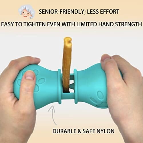 Bully Stick Holder for Dogs, Chew Holder, Prevent Choking Safety Device-Large