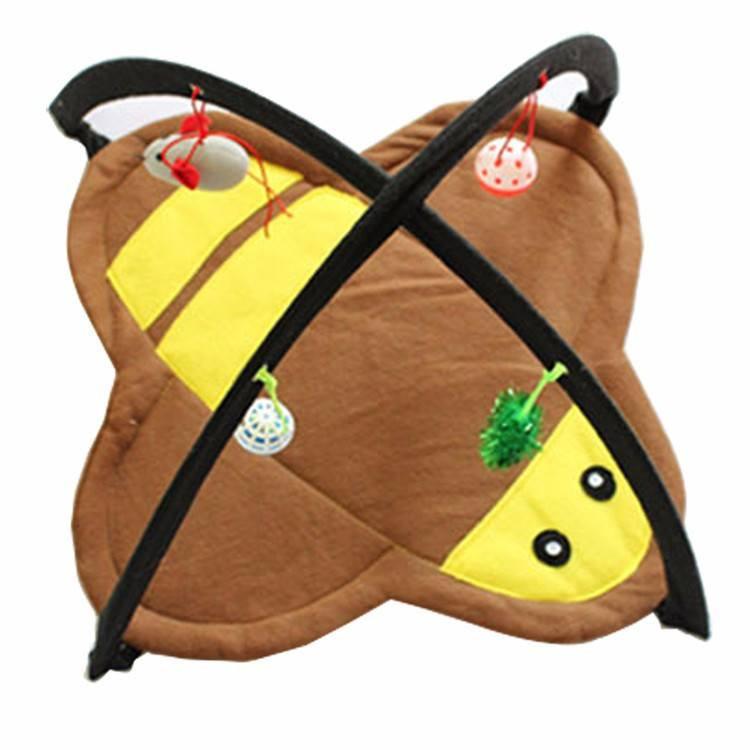 Cat Bed Pad Blanket With Cat Toys Cat Toys Pet Clever Bee 