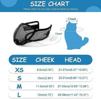 Cat Muzzle for Grooming Nail Trimming with Soft Mesh Covered, Prevent Biting Chewing