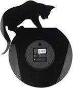 Cat on Clock Living Room Mirror 3D Wall Design