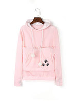 Catagaroo Hoodies with Kangaroo Pouch For Your Cat Cat Carriers Pet Clever Pink S 