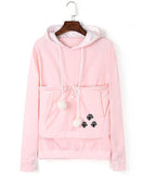 Catagaroo Hoodies with Kangaroo Pouch For Your Cat Cat Carriers Pet Clever S Pink 