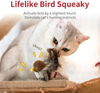 Chirping Bird Cat Toys Realistic Bird Plush Toy