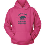 Chubby Unicorn Hoodie Design T-shirt teelaunch Unisex Hoodie Sangria S