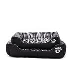 Cozy Zebra-Pattern Dog Sofa Mat Bed Dog Beds & Blankets Pet Clever 