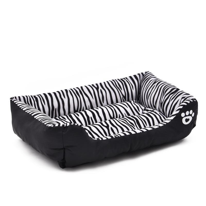 Cozy Zebra-Pattern Dog Sofa Mat Bed Dog Beds & Blankets Pet Clever 