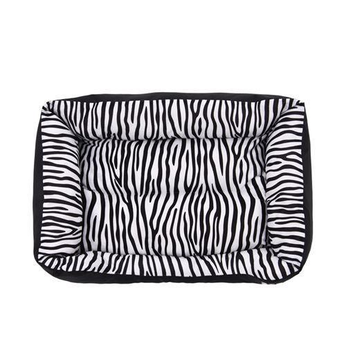 Cozy Zebra-Pattern Dog Sofa Mat Bed Dog Beds & Blankets Pet Clever 