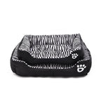 Cozy Zebra-Pattern Dog Sofa Mat Bed Dog Beds & Blankets Pet Clever 