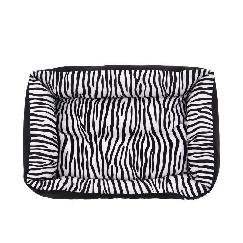 Cozy Zebra-Pattern Dog Sofa Mat Bed Dog Beds & Blankets Pet Clever 