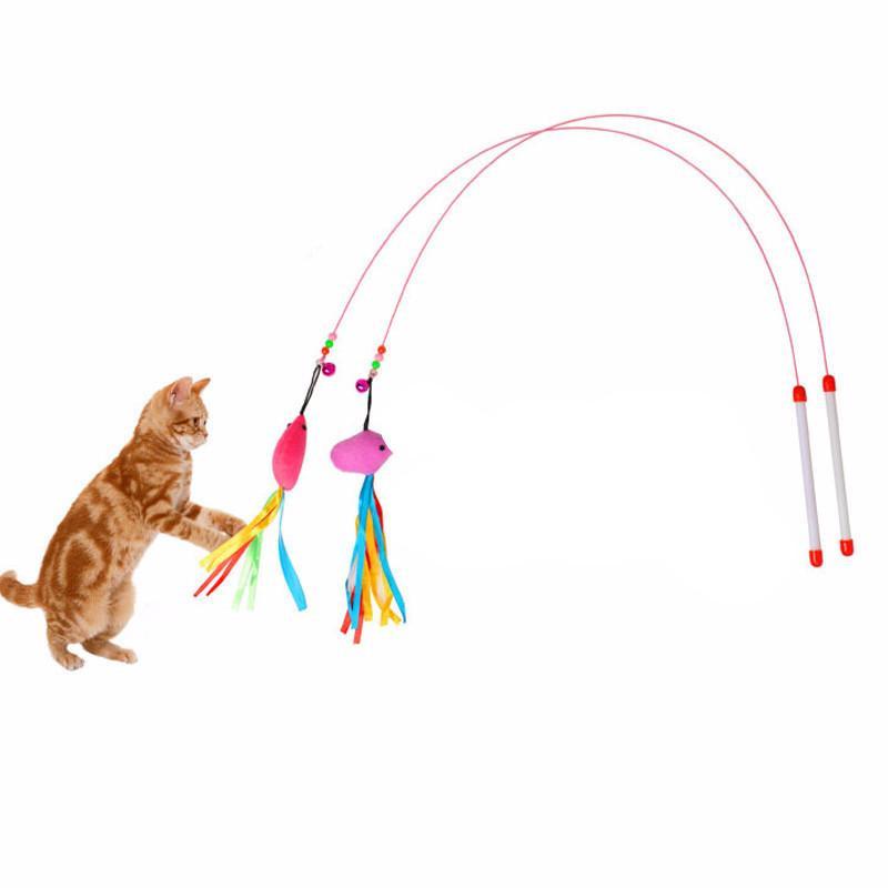 Cute Design Feather Teaser Cat Toy Cat Toys Pet Clever 