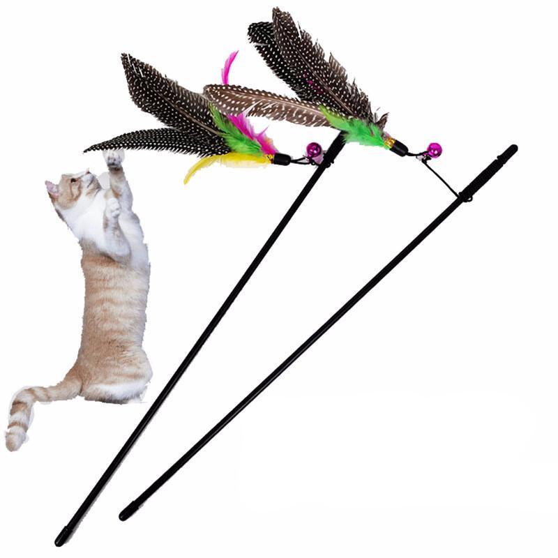 Cute Design Feather Teaser Cat Toy Cat Toys Pet Clever 