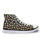 Cute High Top Casual Cat Design Shoes for Women Cat Design Footwear Pet Clever P 
