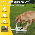 Dog Sprinkler Drinking Water Dispenser with Stainless Steel Braided Hose