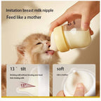 Feeding Bottle with Nipple for Newborn Kittens