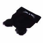 Fluffy Cat Ears Women Hat Knitted Warm Winter Beanie Fluffy Cat Ears Women Hat Knitted Warm Winter Beanie Pet Clever 