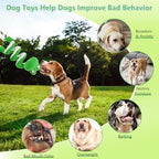 Frog Interactive Squeaky Dog Toys with Pull Rope