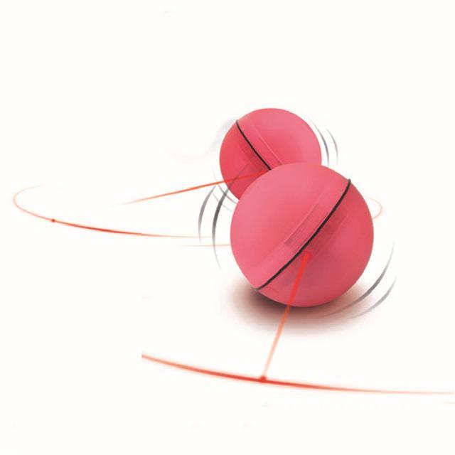 Interactive Cat Laser Electric LED Flash Light Rolling Toy Cat Toys Pet Clever Red 