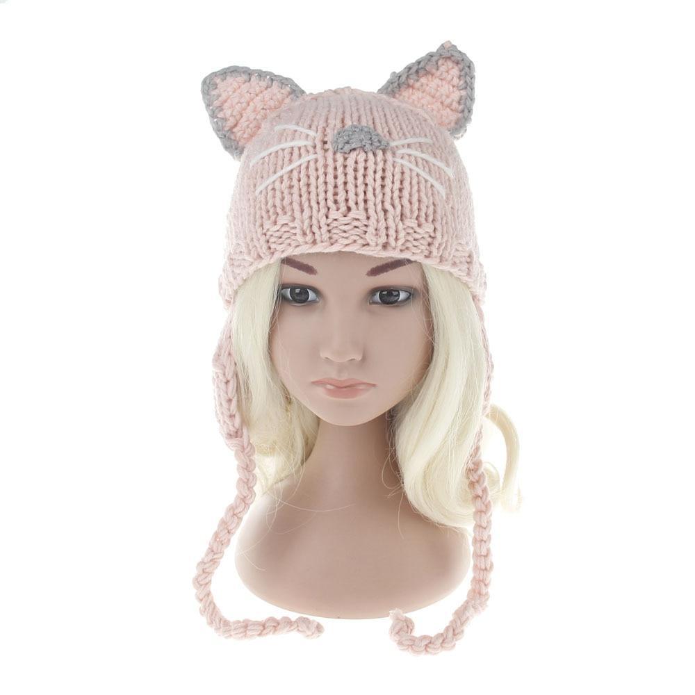 Lovely Cat Ear Winter Beanie Cat Design Accessories Pet Clever 