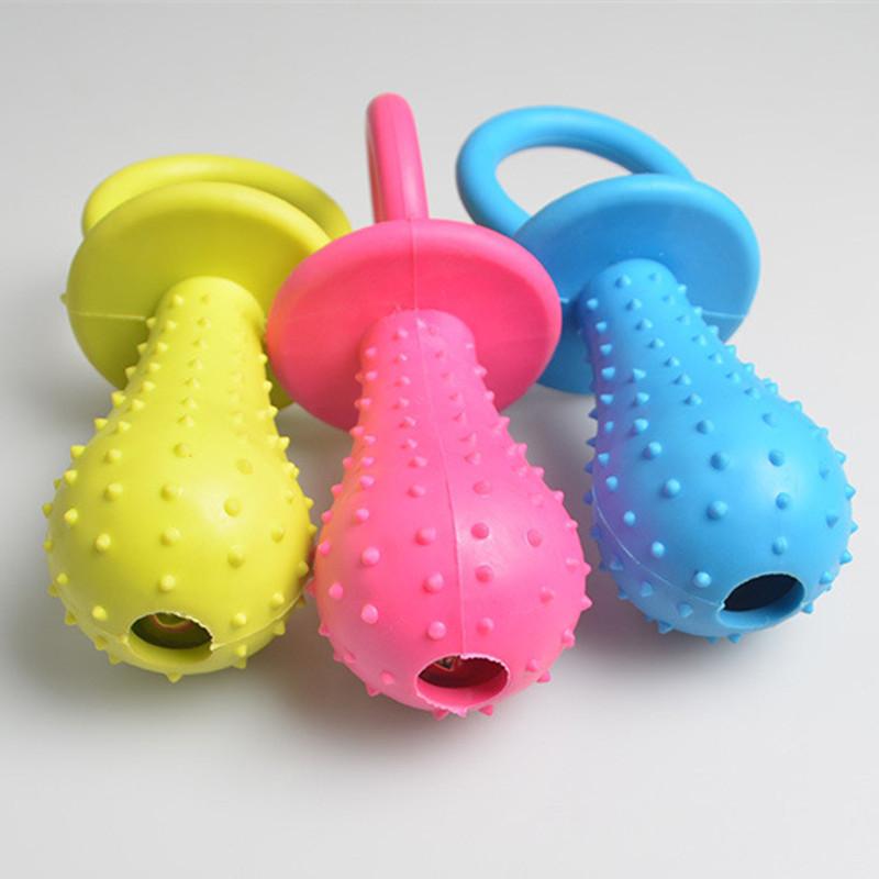 Pacifier Shape Dog Teething Chew Toy