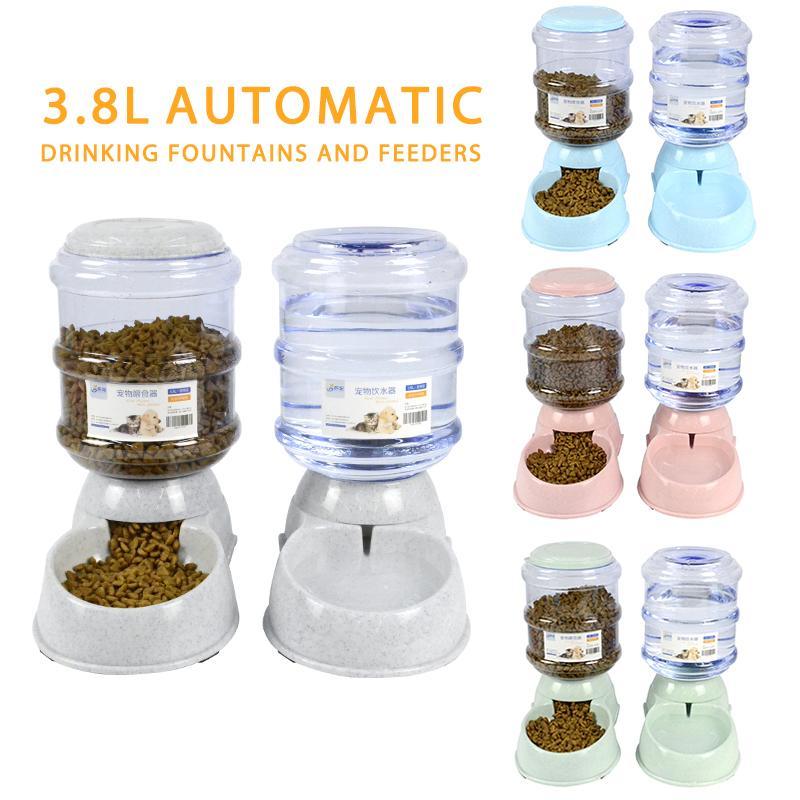 Pet Large Automatic Food & Water Dispenser Cat Bowls & Fountains Pet Clever 