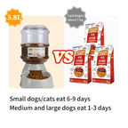 Pet Large Automatic Food & Water Dispenser Cat Bowls & Fountains Pet Clever 