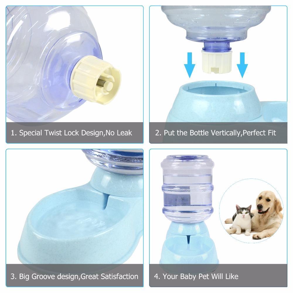 Pet Large Automatic Food & Water Dispenser Cat Bowls & Fountains Pet Clever 
