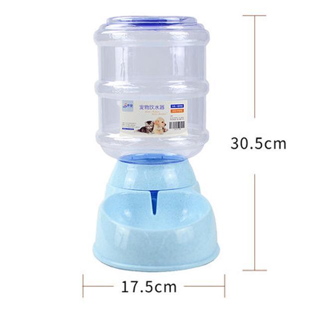 Pet Large Automatic Food & Water Dispenser Cat Bowls & Fountains Pet Clever Blue Water 
