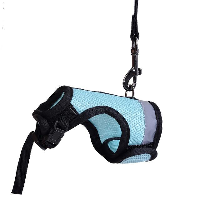 Rabbit Vest Harness With Leash Rabbits Pet Clever Gray Blue S 