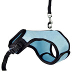 Rabbit Vest Harness With Leash Rabbits Pet Clever Light Blue S 